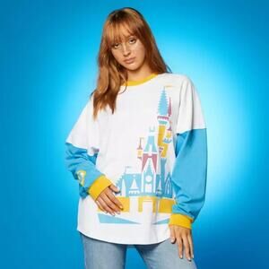 [Disney] White Vault Collection 50th Anniversary Spirit Jersey Long Sleeve Sz XL